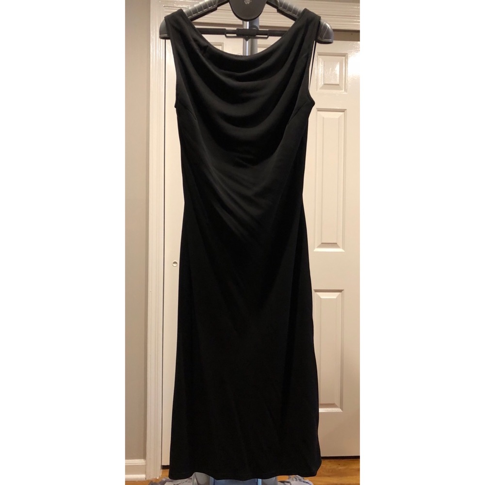 LBD - Black backless Jersey Cocktail Dress